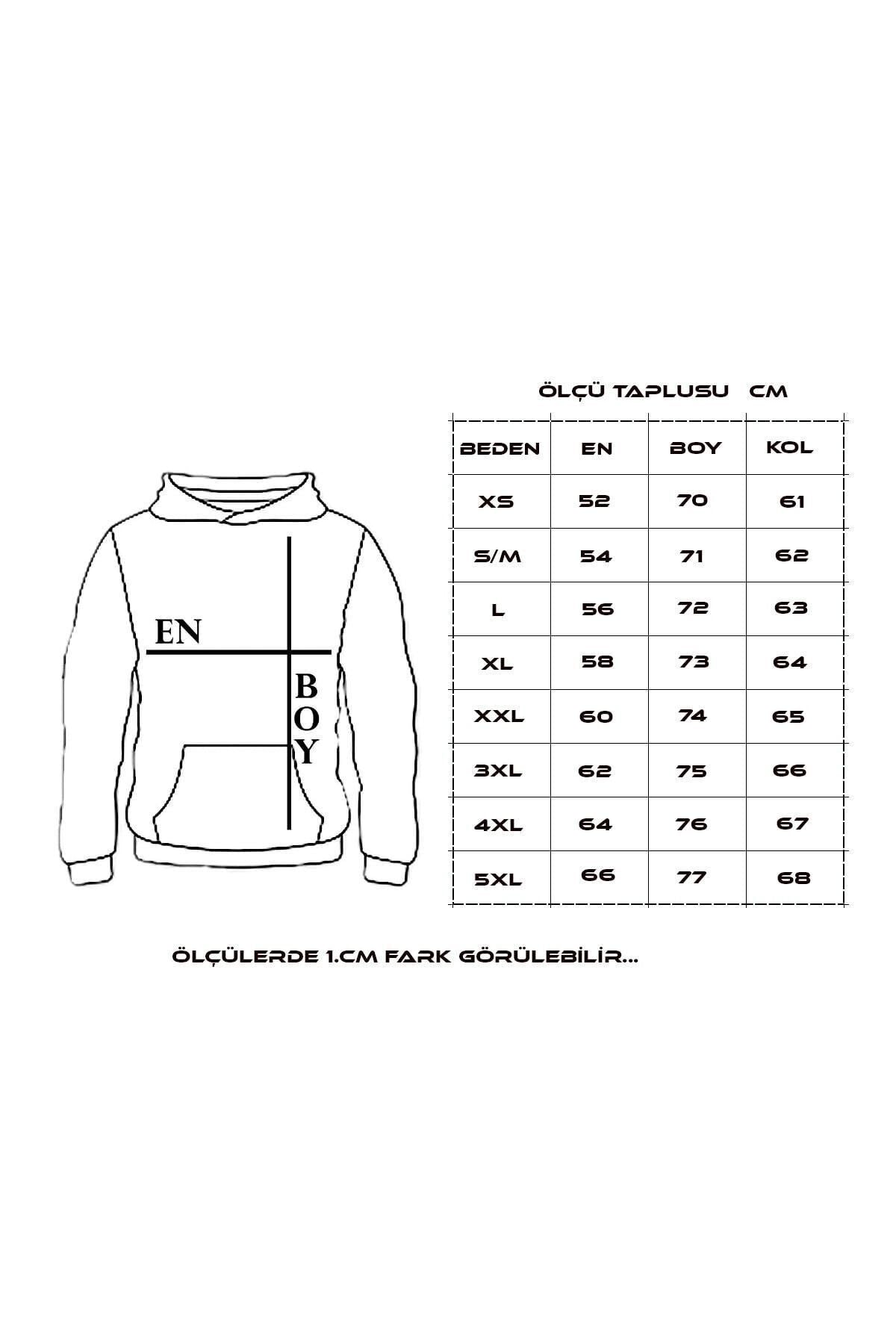 MANCY Kadın Siyah Baskılı Kapüşonlu Sweatshirt