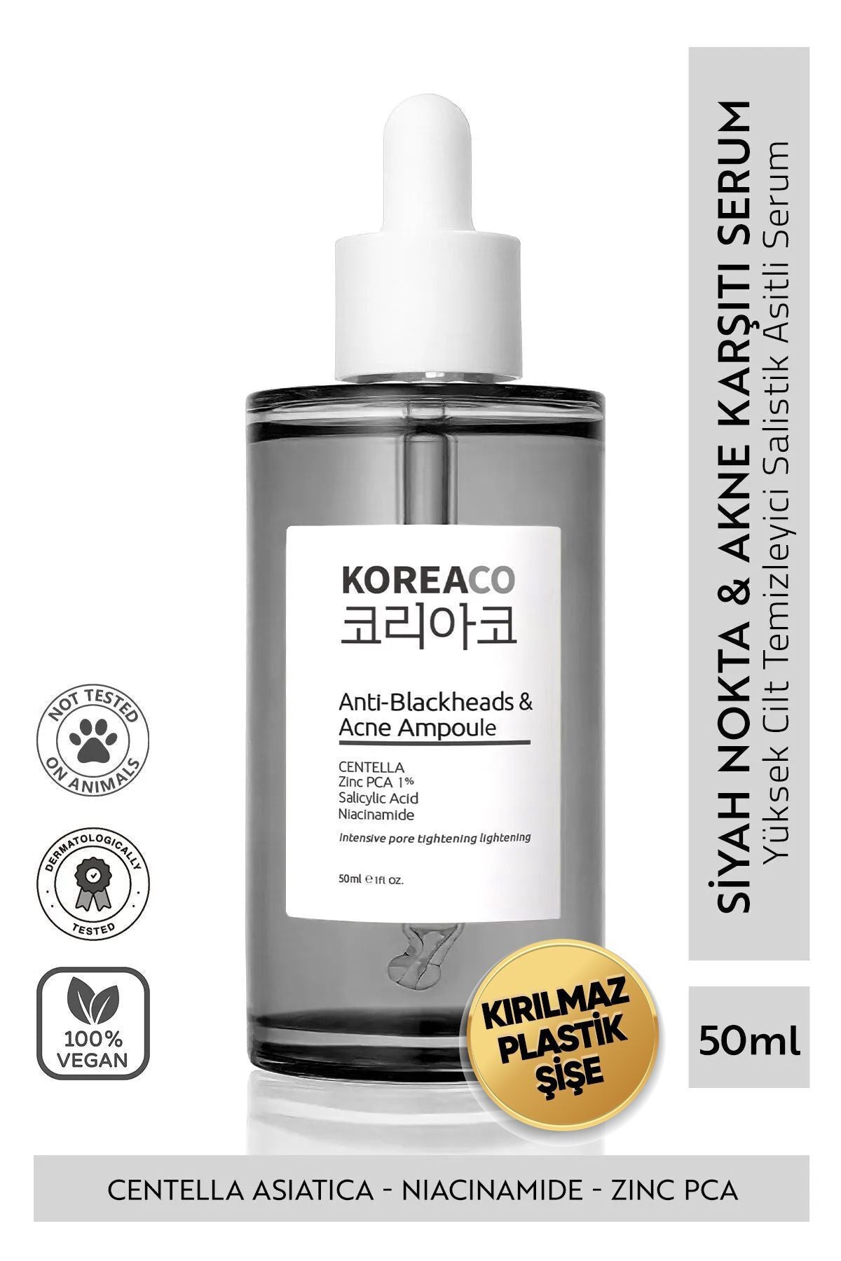 KOREACO Anti-Blackheads Acne Ampoule Siyah Nokta ve Akne Ampulü