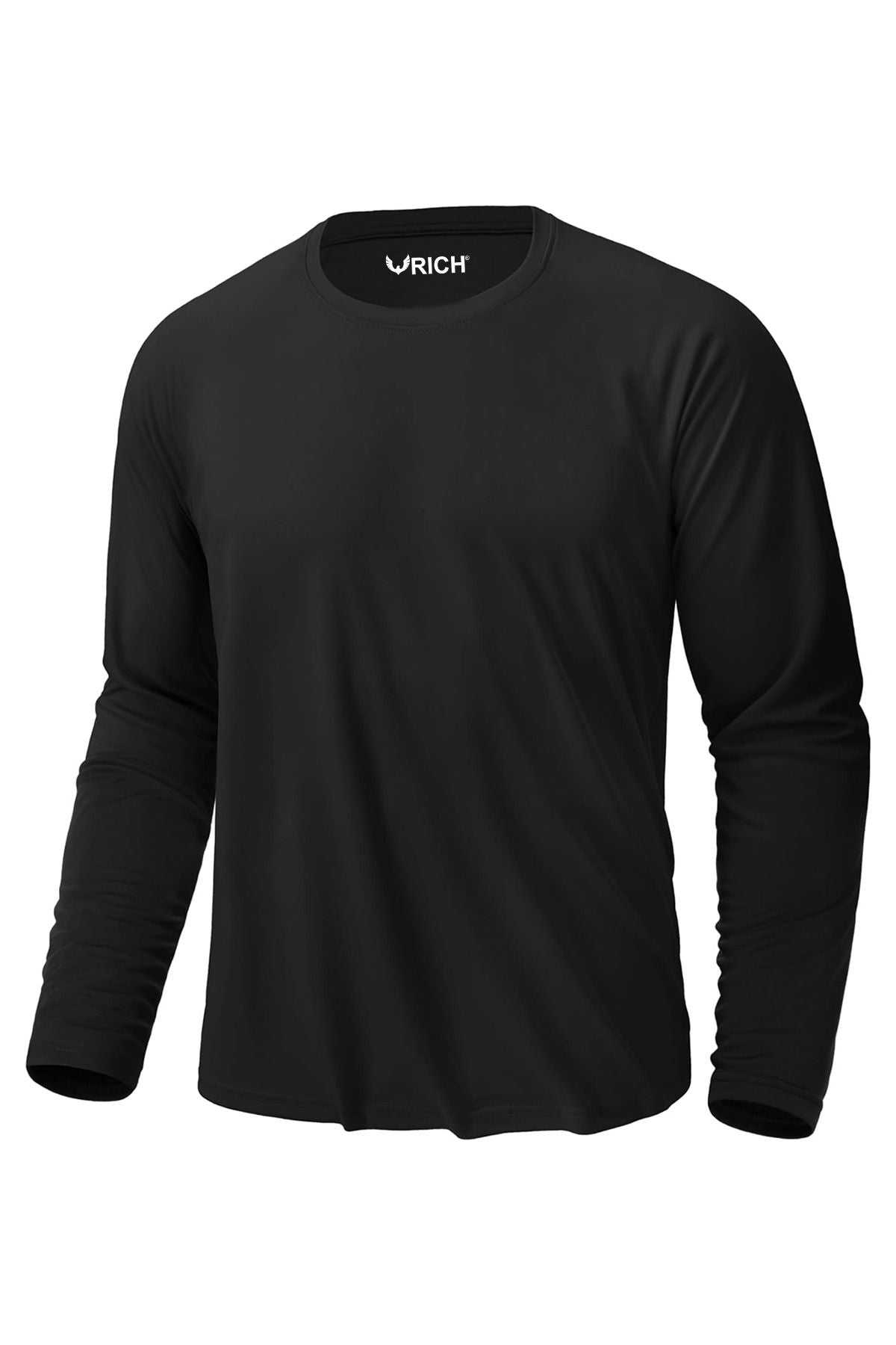 Rich Erkek 3'lü Paket Basic Uzun Kollu Tişört Sporcu Body T-shirt