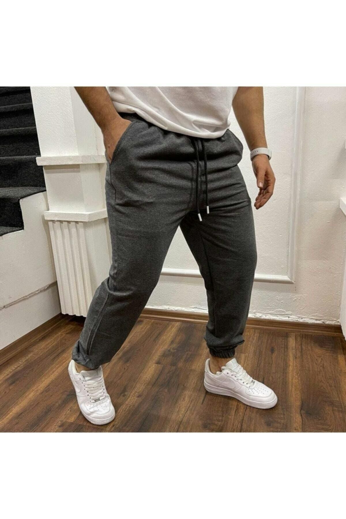 blackjack giyim Erkek Siyah Slim Fit Jogger Eşofman Altı