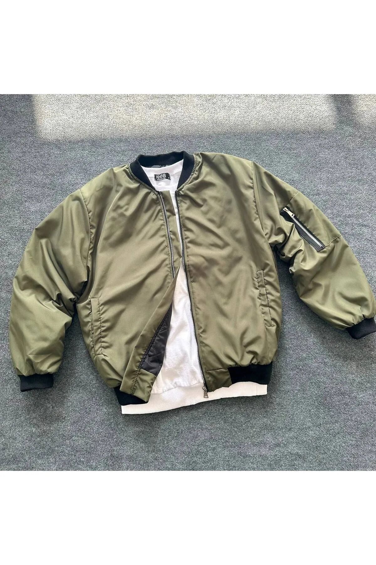 La Querta Unisex Siyah Oversize Bomber Ceket