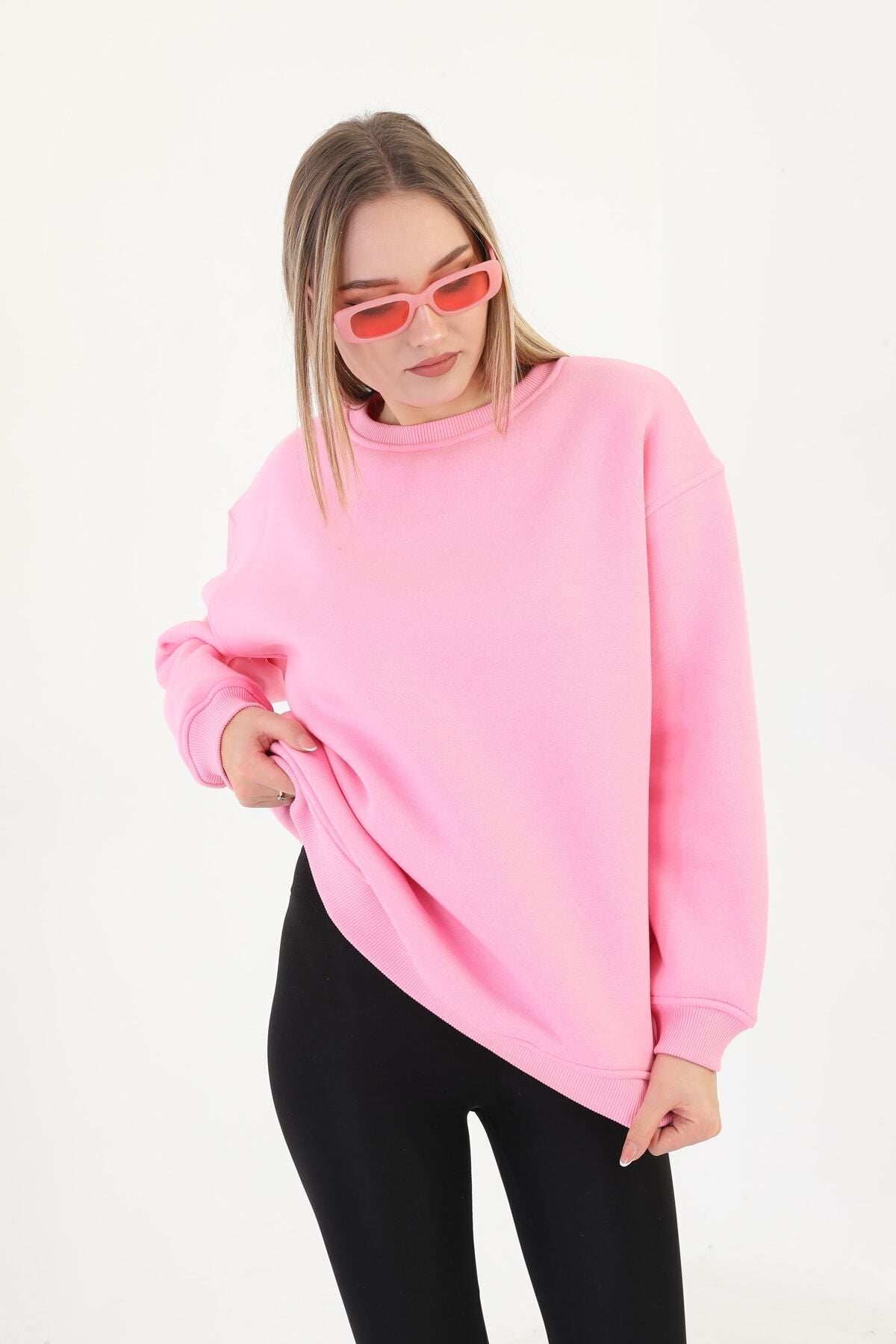 batı Bisiklet Yaka Oversize Sweetshirt