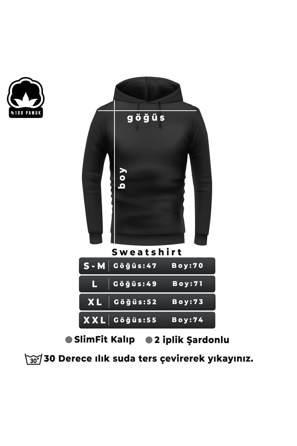 uyguntarz Siyah Saturn Sweatshirt