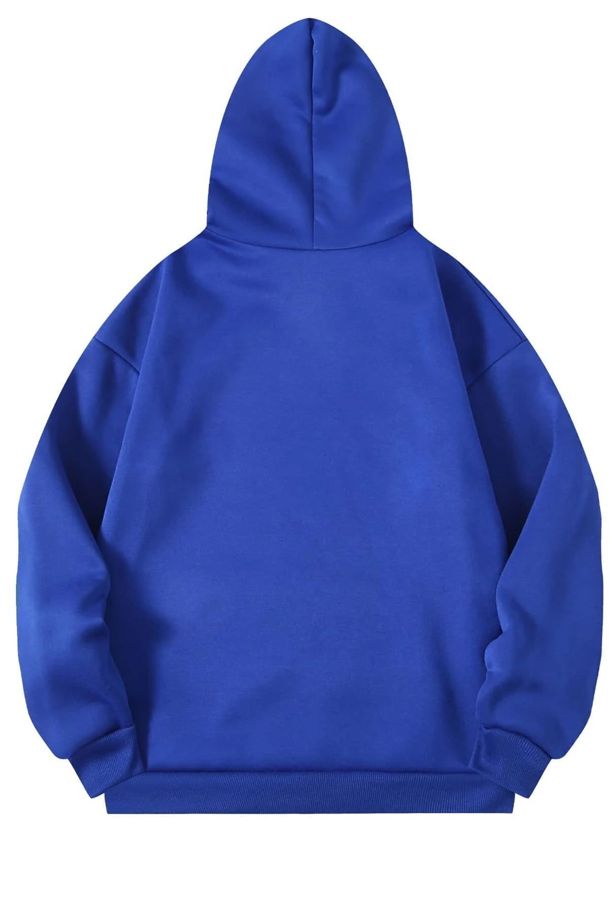 uyguntarz Unisex Bej Oversize Kapüşonlu Sweatshirt