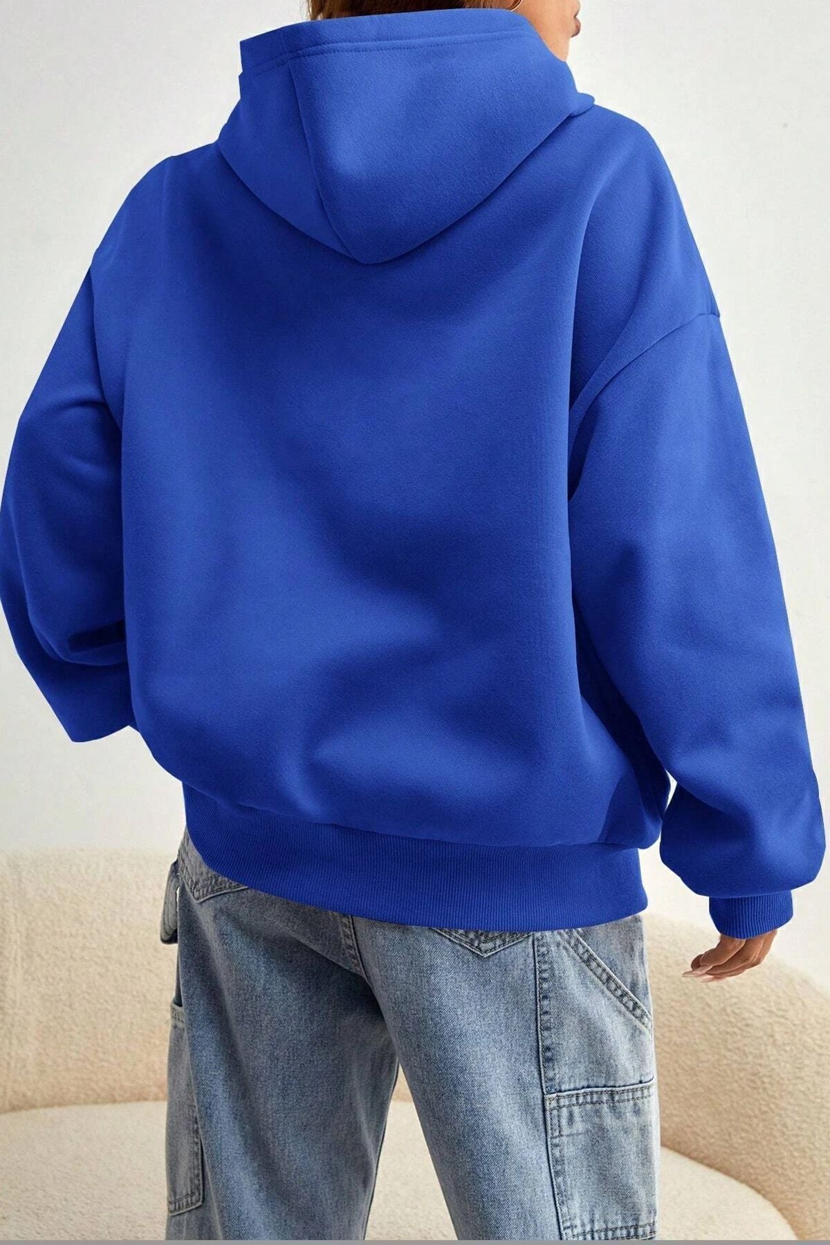 uyguntarz Unisex Malıbu Baskılı Oversize Sweatshirt