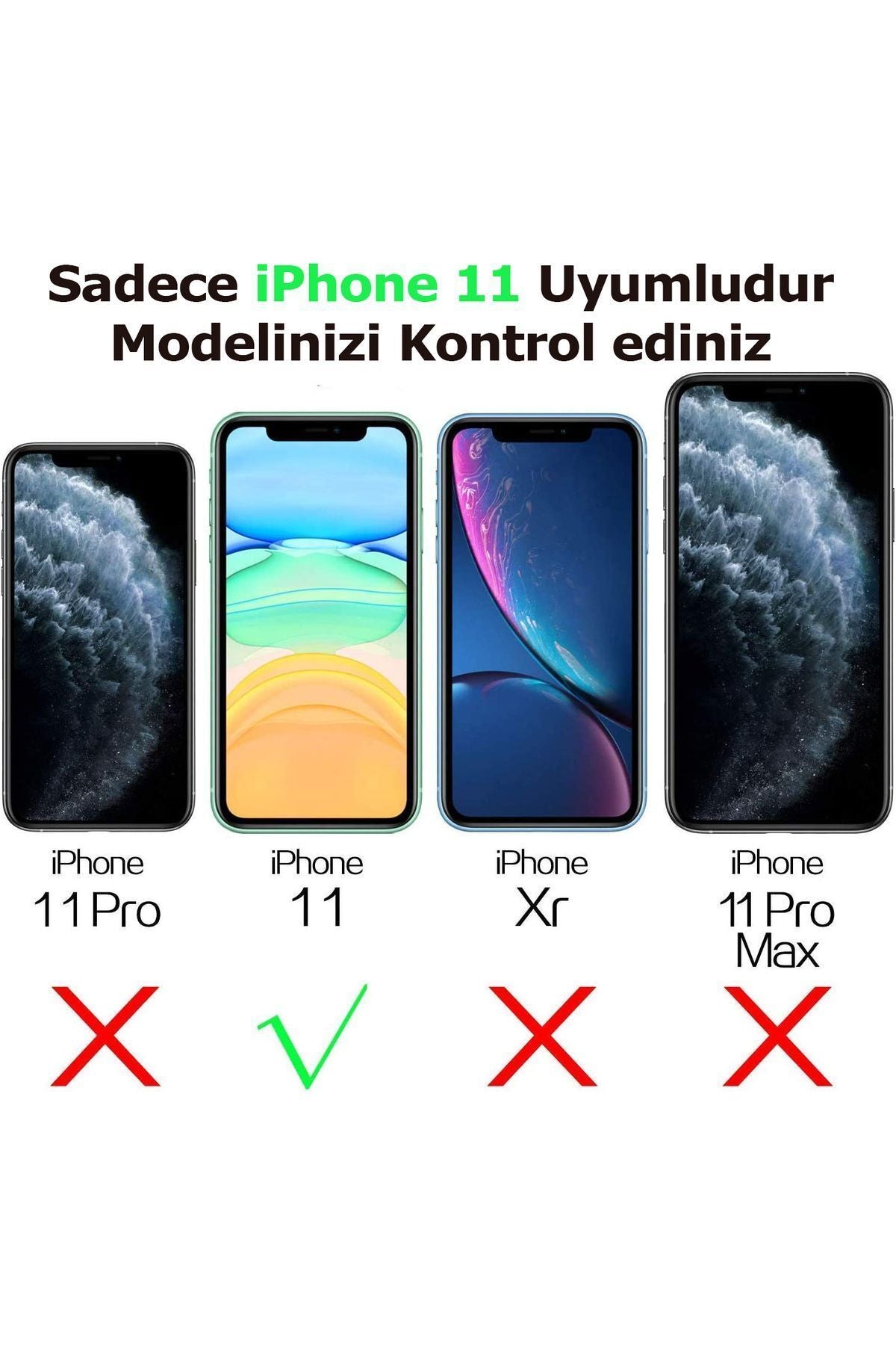 EDELFU Iphone 11 Için Şeffaf Arkası Sararmaz Yanları Sararır Ekran Ve Kamera Çıkıntılı Silikon Kapak