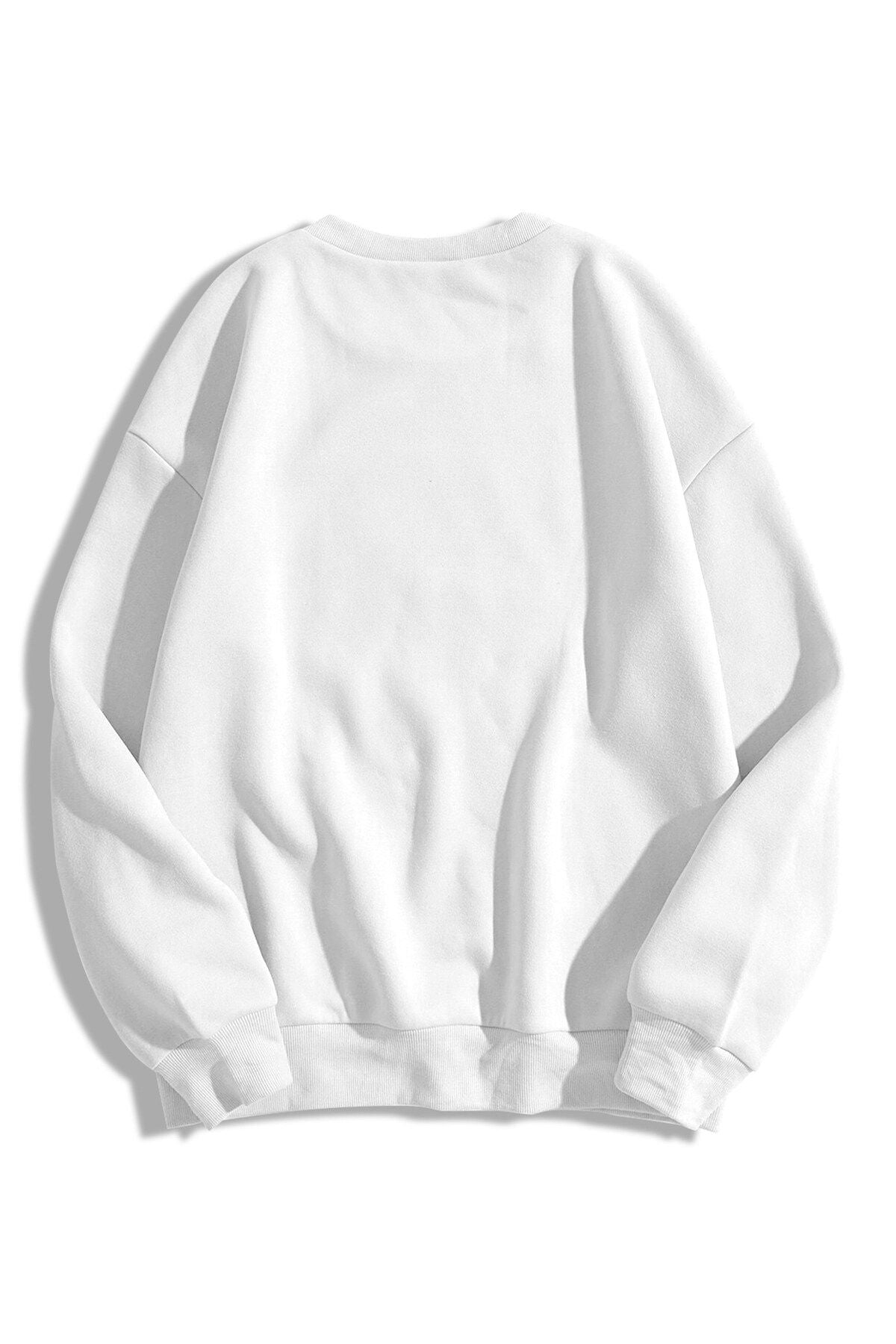 Trendiz Unisex Basic Bisiklet Yaka Sweatshirt Hoodie