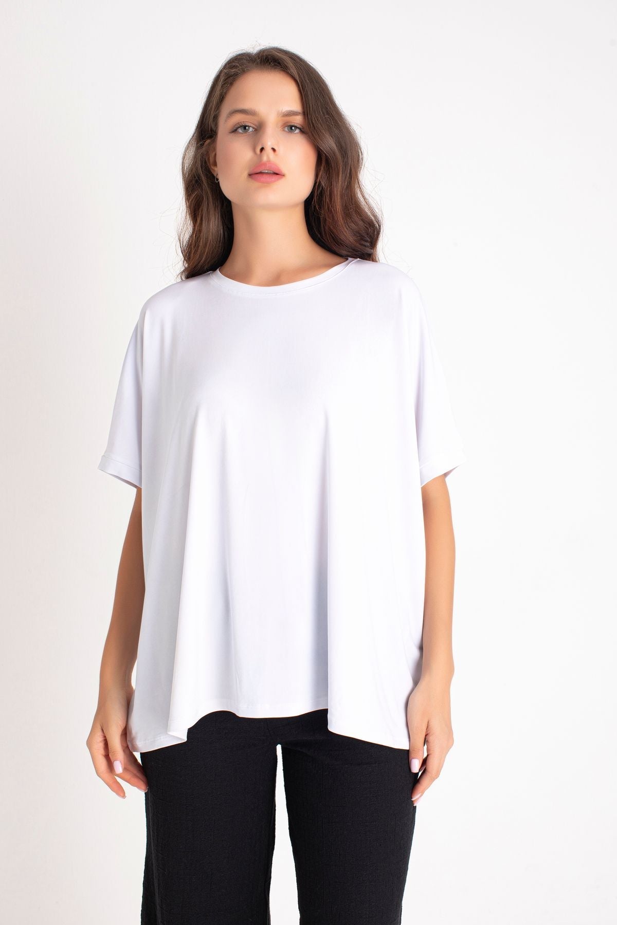 Dokuma Basic Tshirt Oversize Geniş Kesim