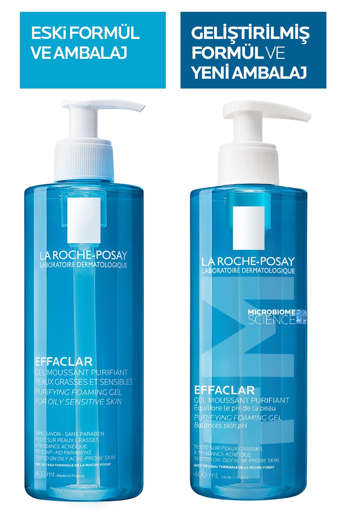 La Roche Posay Effaclar Jel Yağlı/Akneye Eğilim Gösteren Ciltler İçin Yüz Temizleme Jeli 400 ml