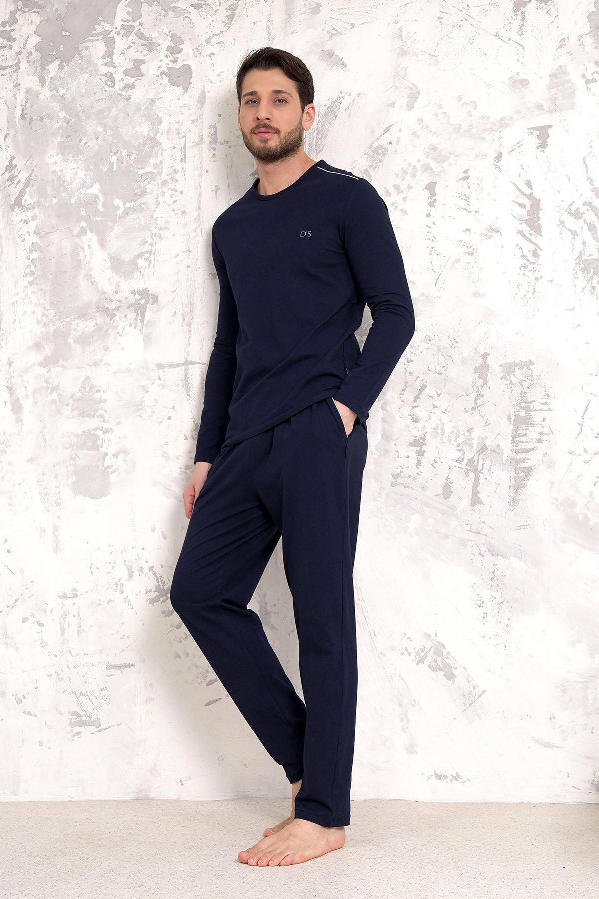 Damat Ds Damat Maschio Pamuk Pijama Takımı LACİVERT