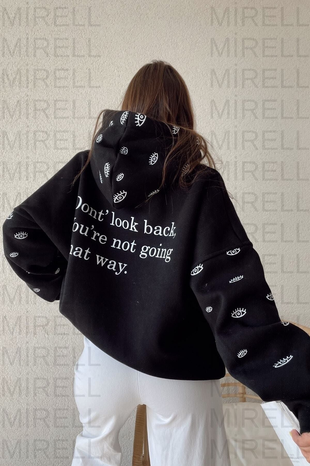 Mirell Pembe Oversize Eye Sweatshirt