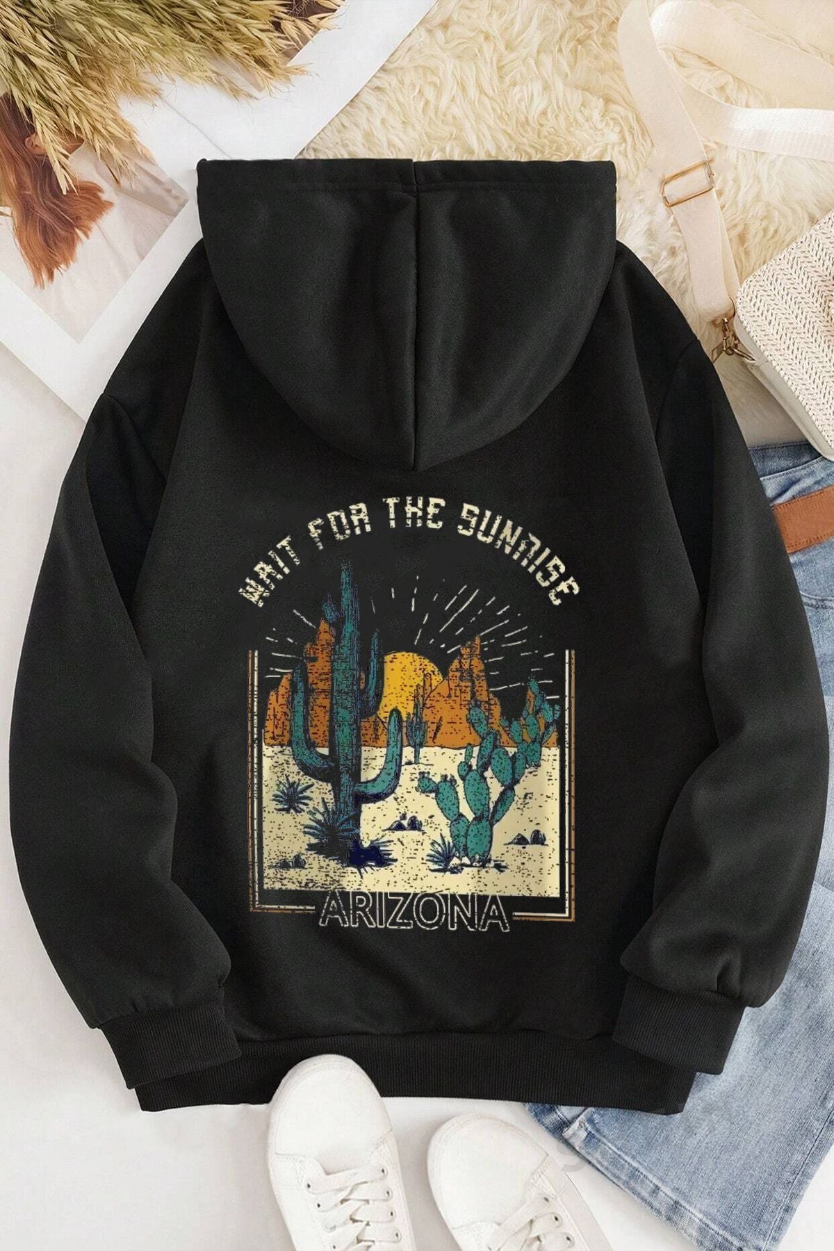 uyguntarz Arizona Baskılı Oversize Sweatshirt