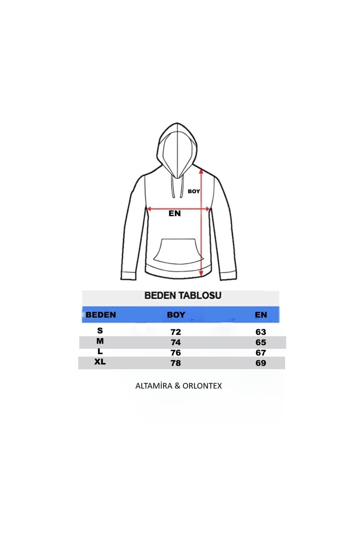 Altamira Unisex Siyah Happiest Baskılı Oversize Kapşonlu Sweatshirt