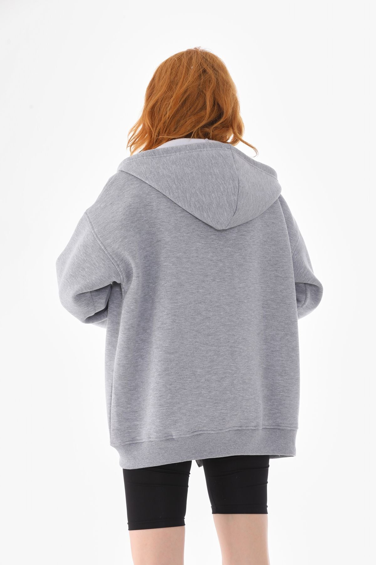 Batı Styling Lisa Fermuarlı Oversize Sweatshirt