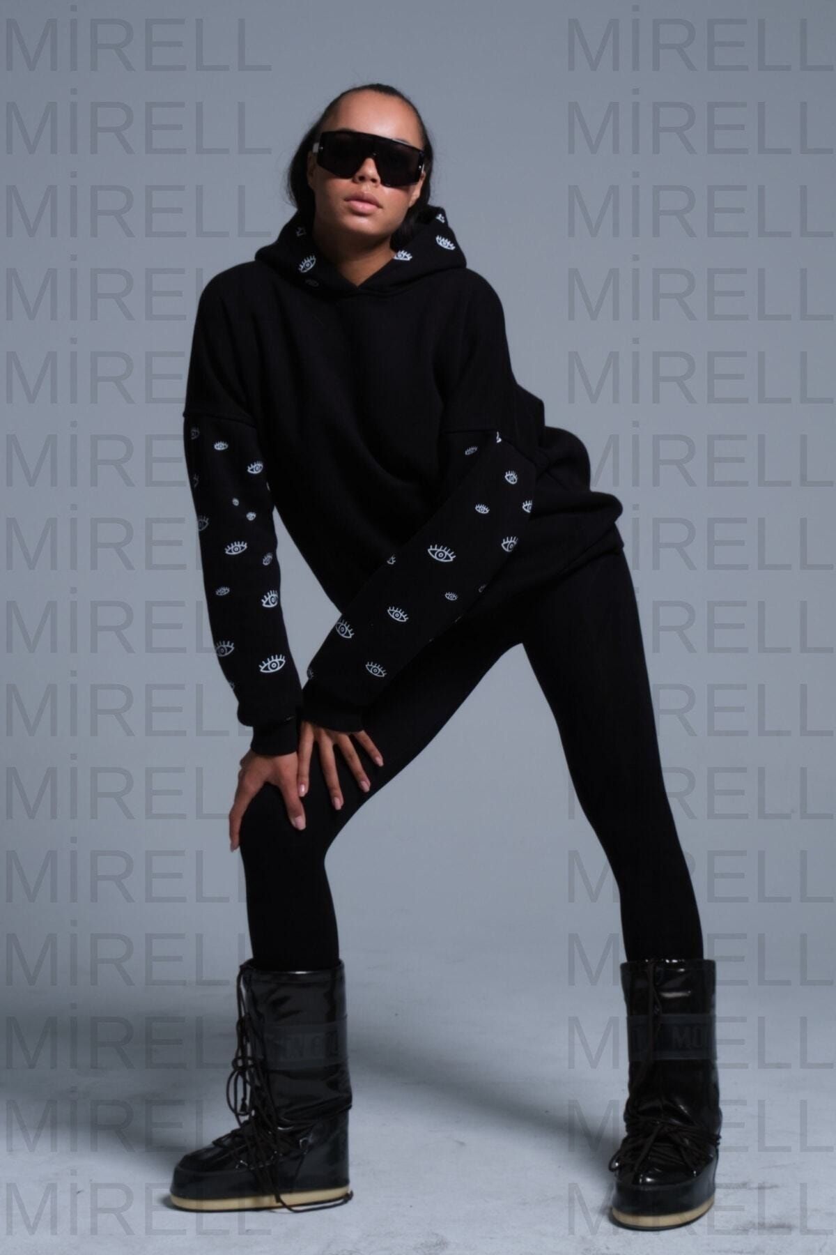 Mirell Pembe Oversize Eye Sweatshirt