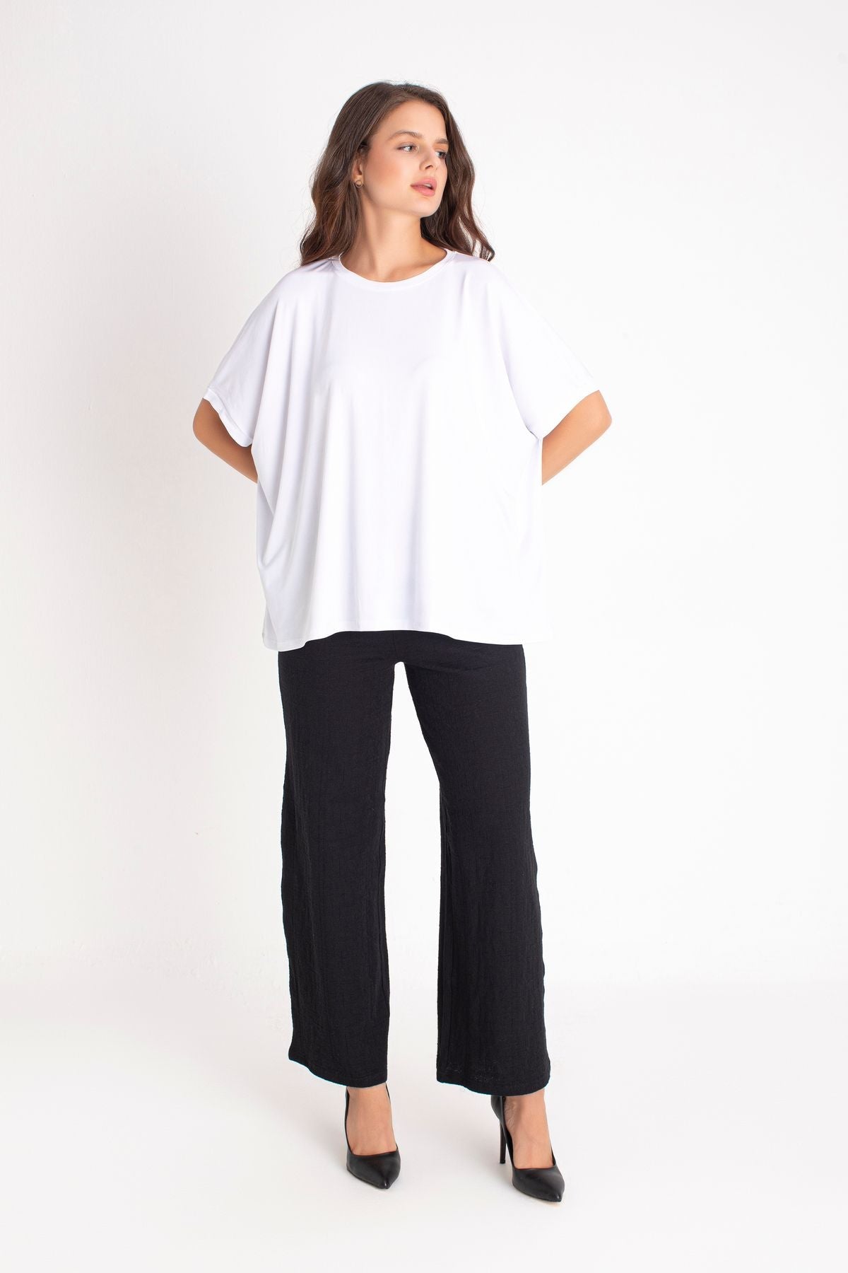 Dokuma Basic Tshirt Oversize Geniş Kesim