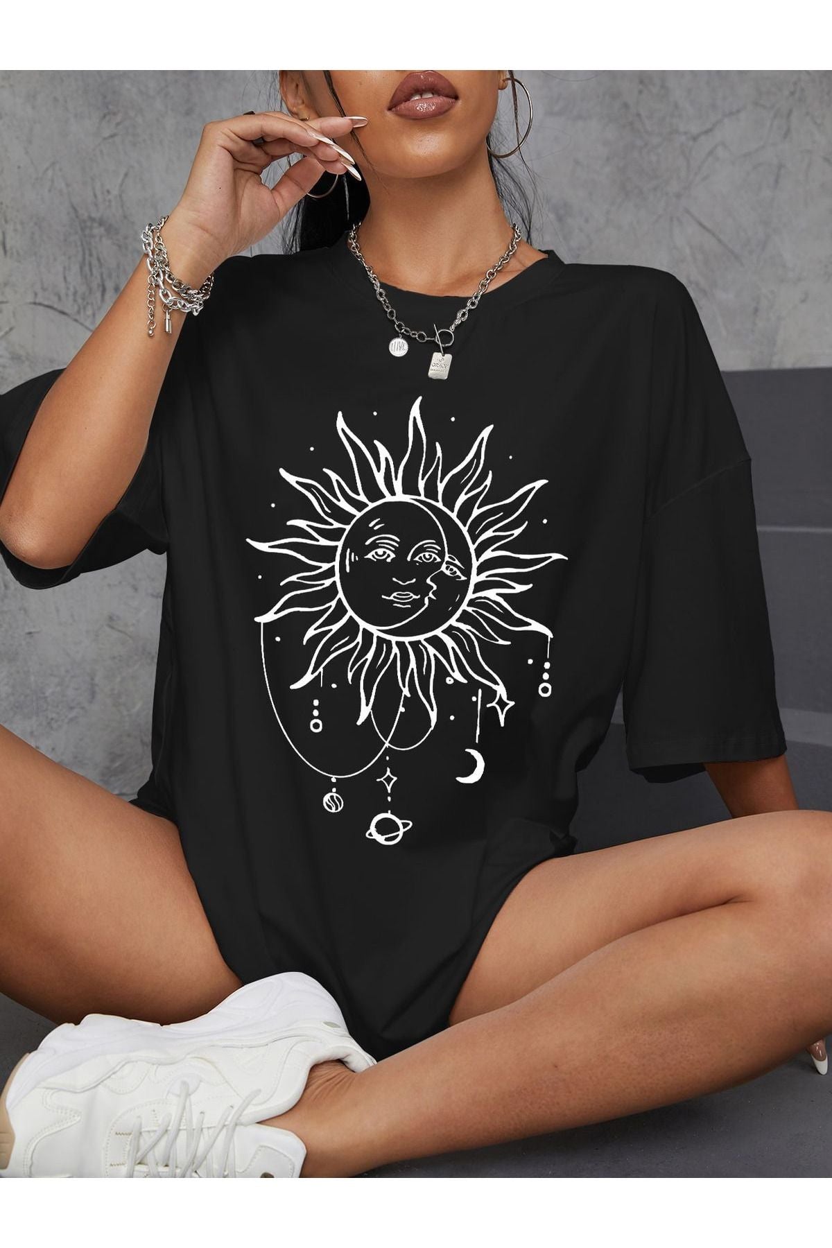 BEGRİFF Unisex Sunny Mood Baskılı Tshirt