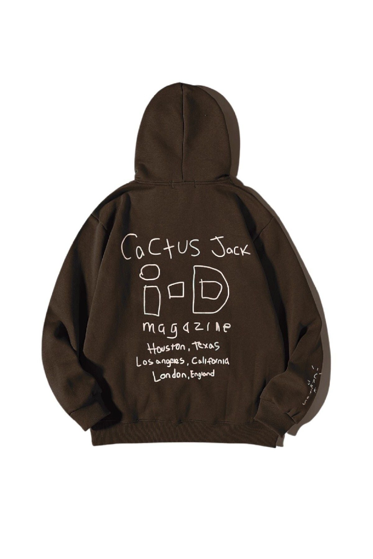 Benisengiydir Yeşil I-d Jack Cactus Baskılı Oversize Kapüşonlu Sweatshirt