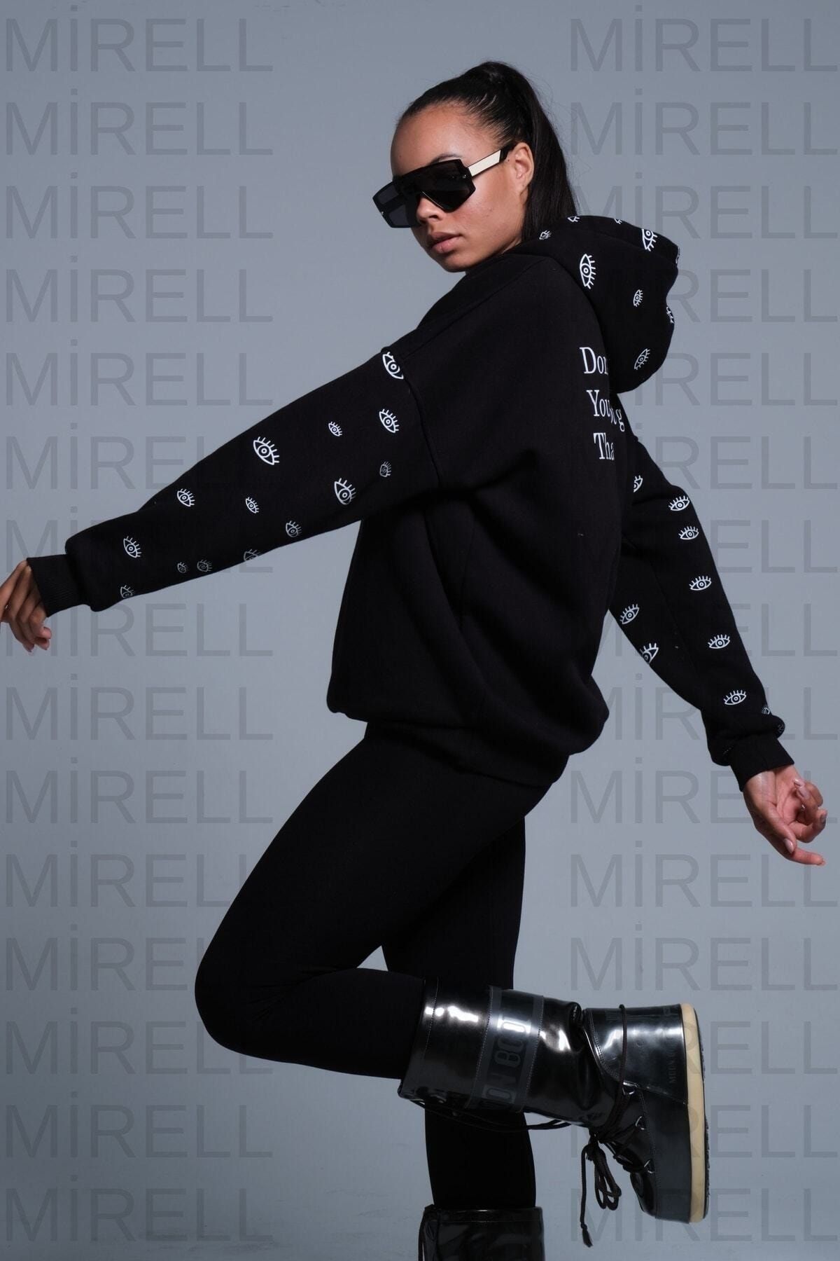 Mirell Pembe Oversize Eye Sweatshirt