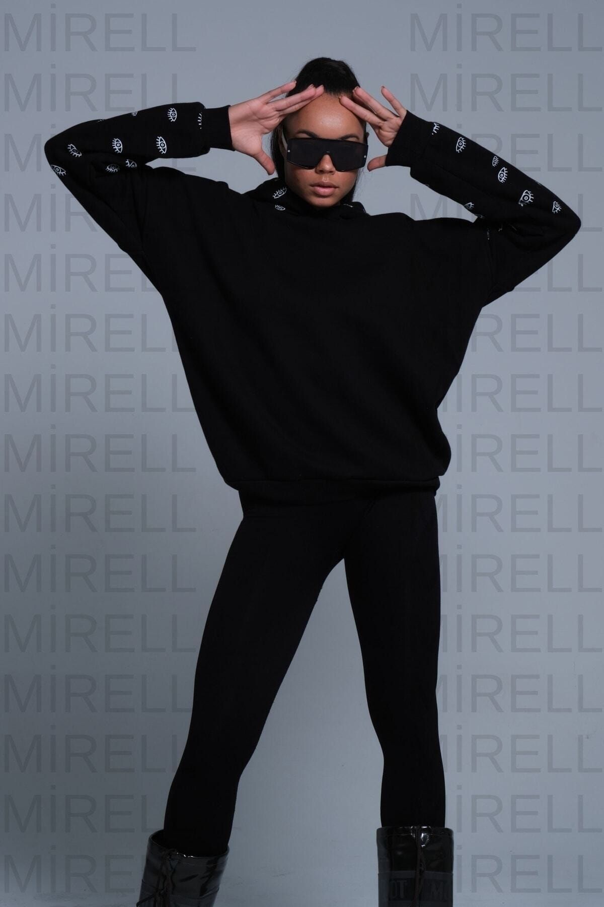 Mirell Pembe Oversize Eye Sweatshirt