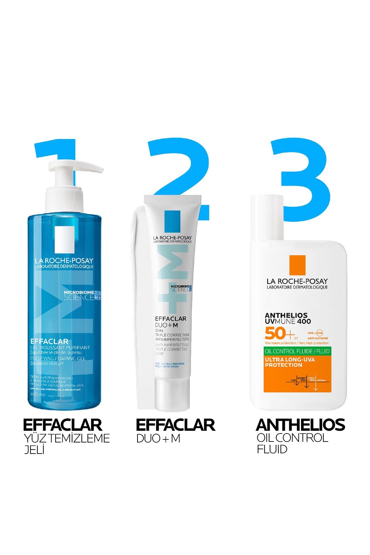 La Roche Posay Effaclar Jel Yağlı/Akneye Eğilim Gösteren Ciltler İçin Yüz Temizleme Jeli 400 ml