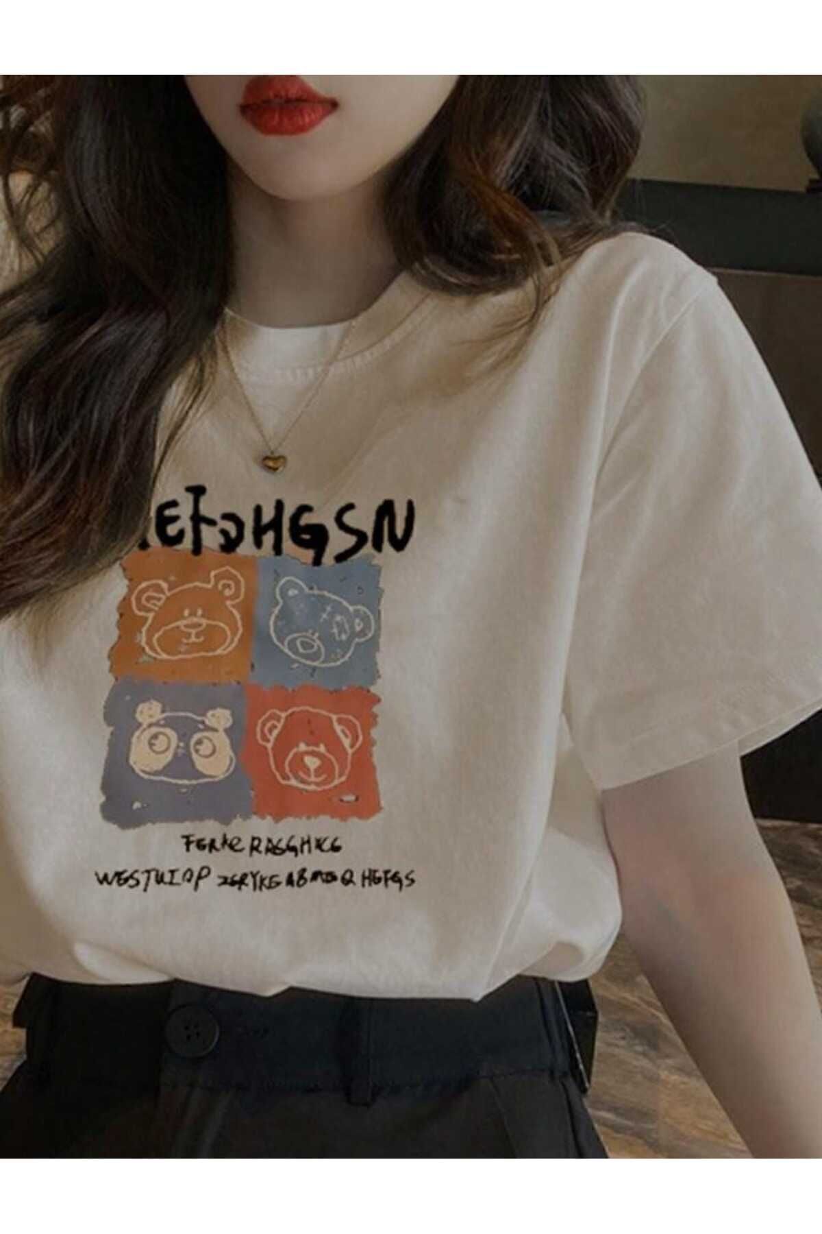 BETİLİNA Ayıcıklar Baskılı T-shirt