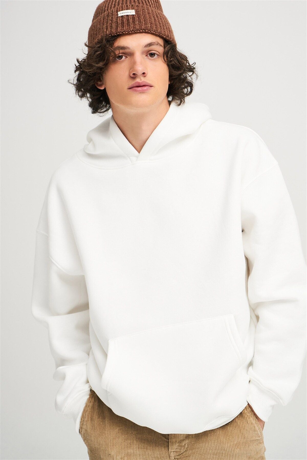 Trendiz Unisex Antrasit Basic Sweatshirt Hoodie