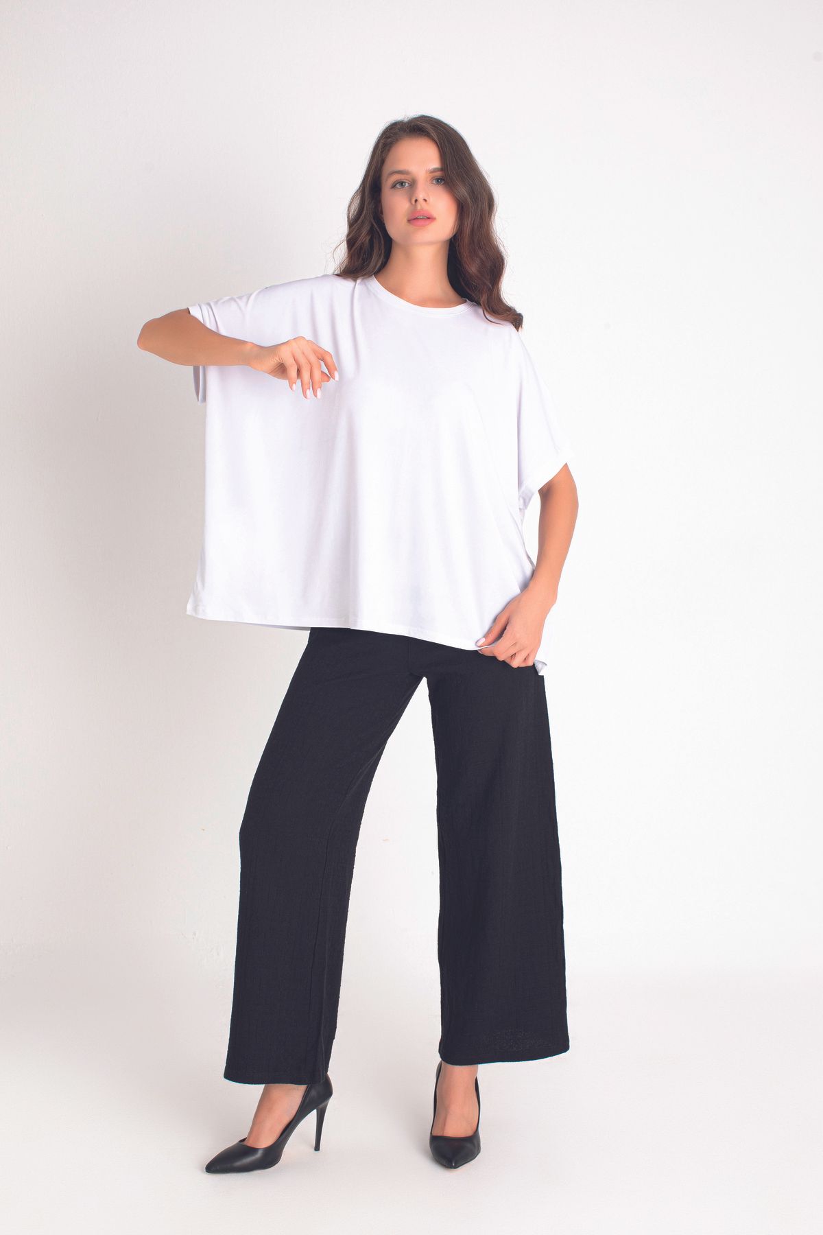 Dokuma Basic Tshirt Oversize Geniş Kesim