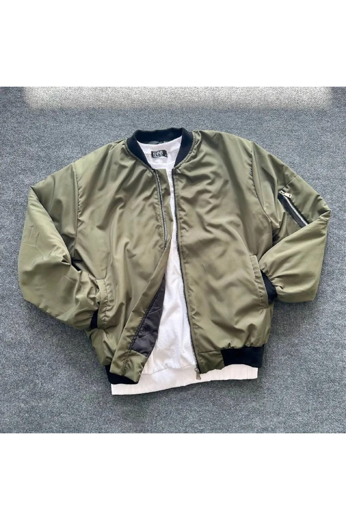 La Querta Unisex Siyah Oversize Bomber Ceket