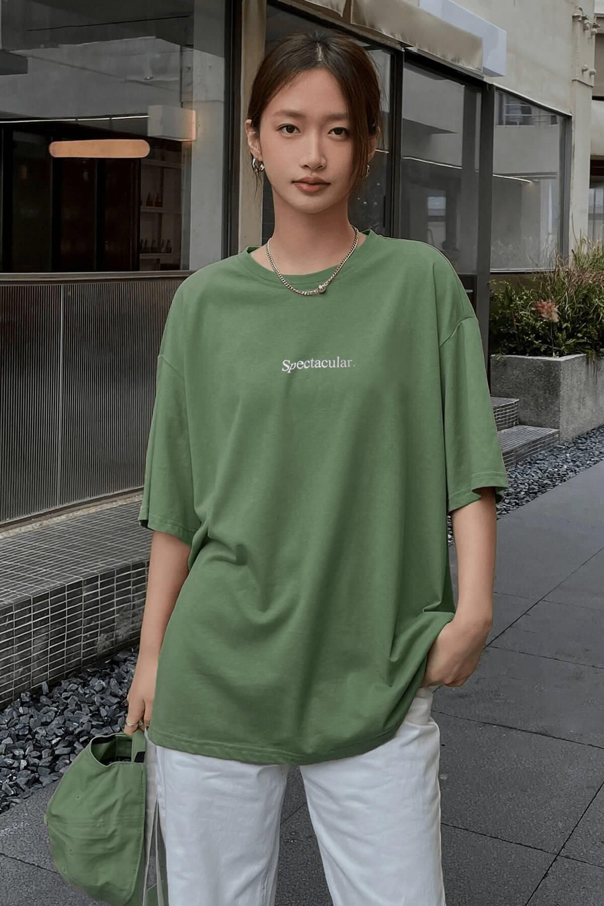 Teenage Millionaire Spectacular Siyah Oversize Salas Boyfriend Kadın T-shirt