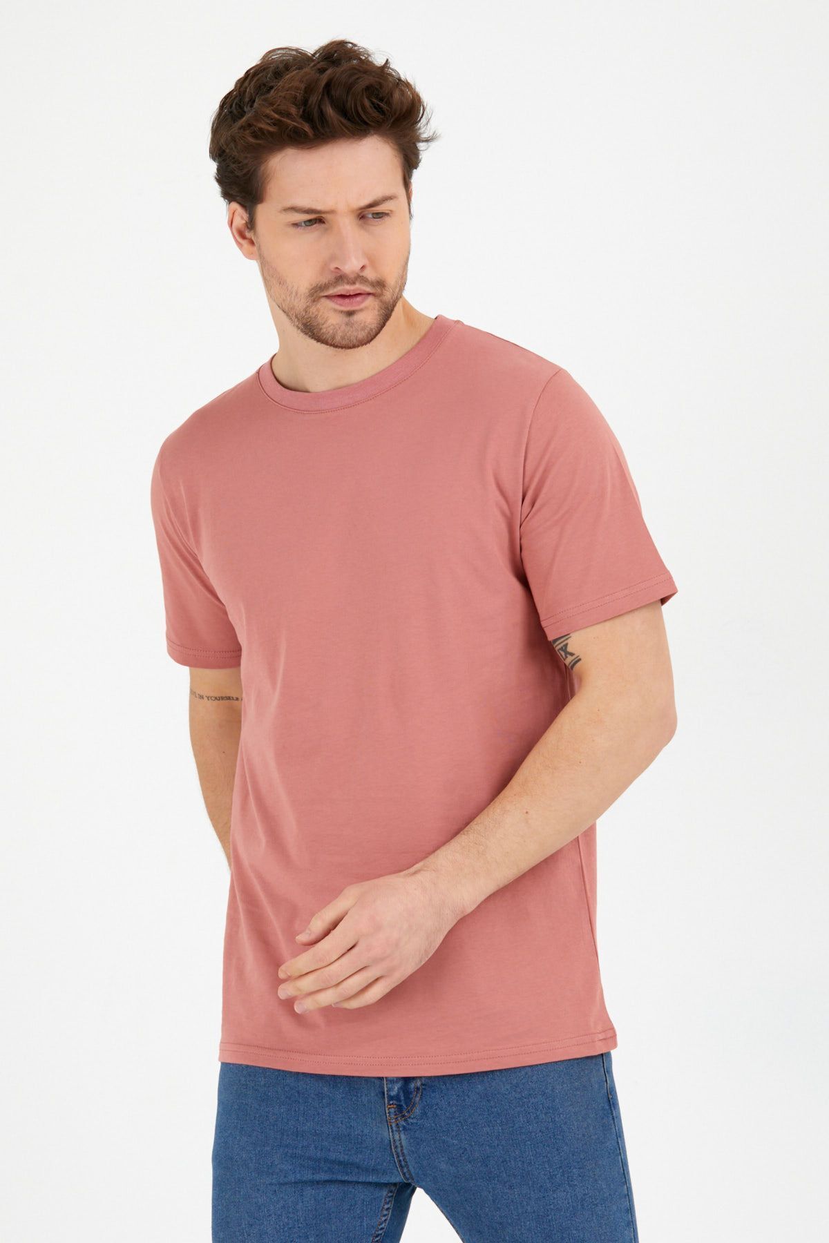 CLIPMAN Erkek Slim Fit Basic T-shirt 5'li