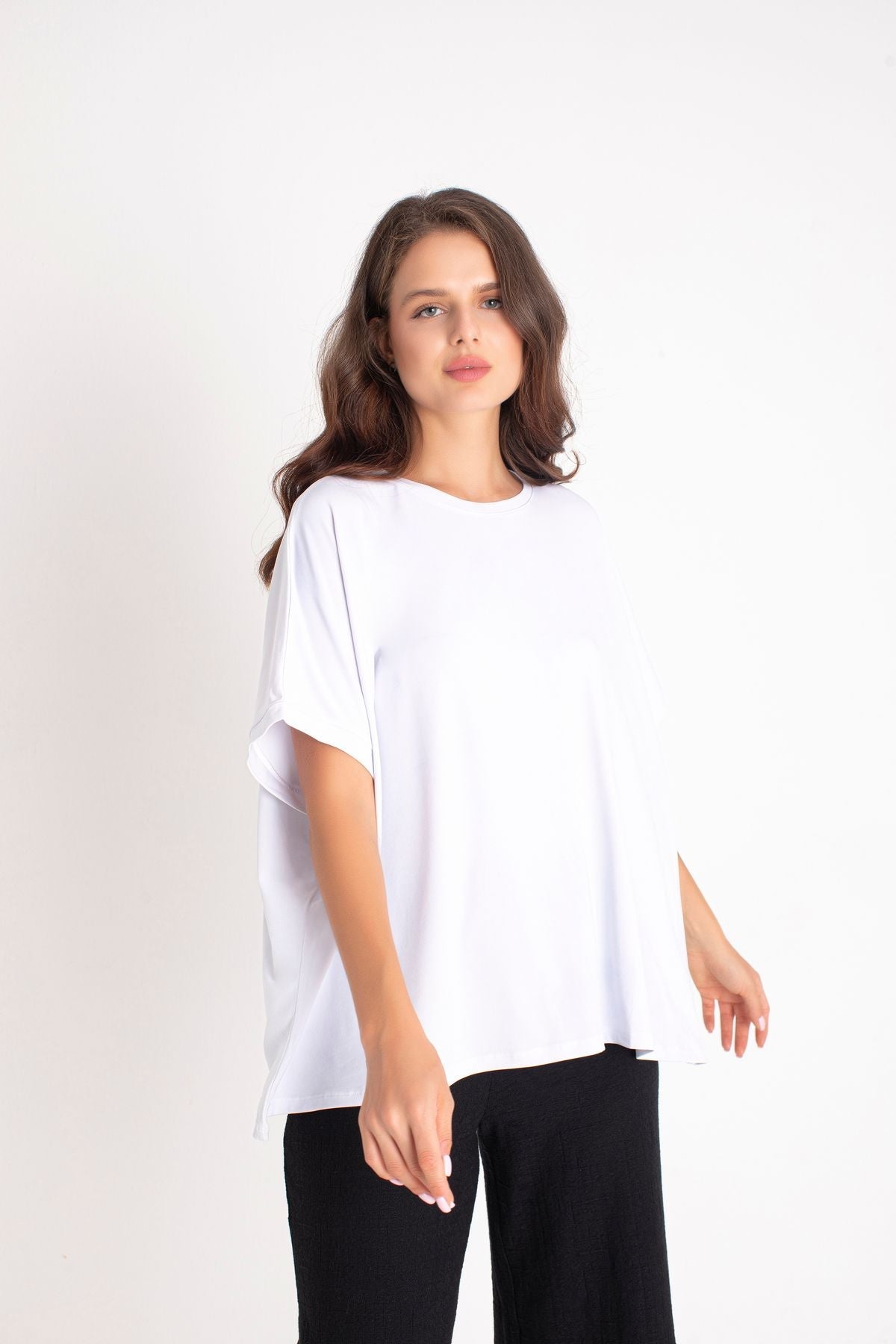 Dokuma Basic Tshirt Oversize Geniş Kesim