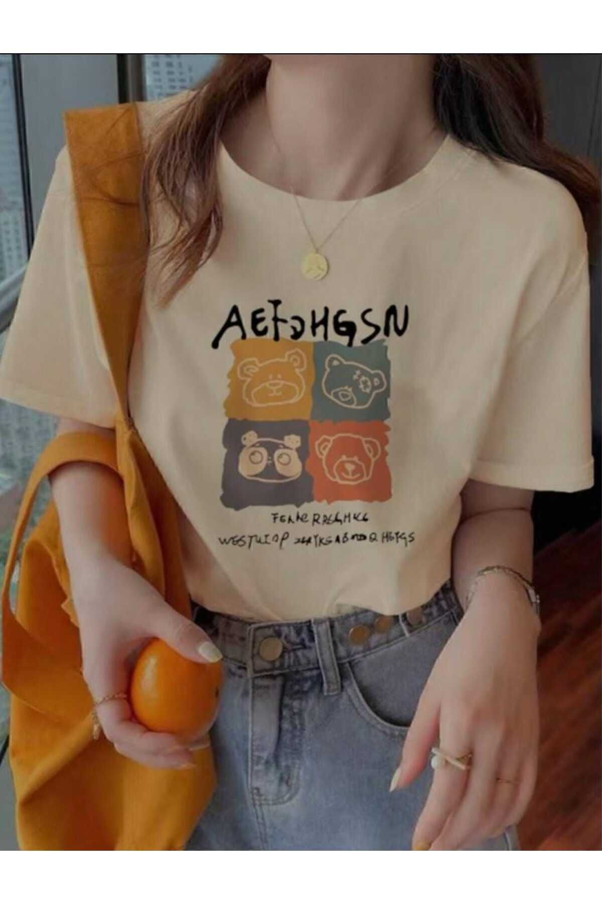 BETİLİNA Ayıcıklar Baskılı T-shirt