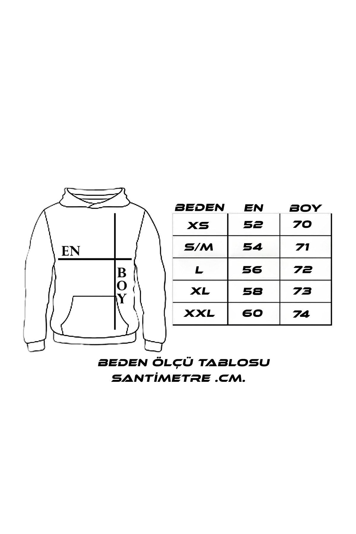 SANTAMİNA Unisex Gri New Rochelle Baskılı Kapüşonlu Oversize Sweatshirt