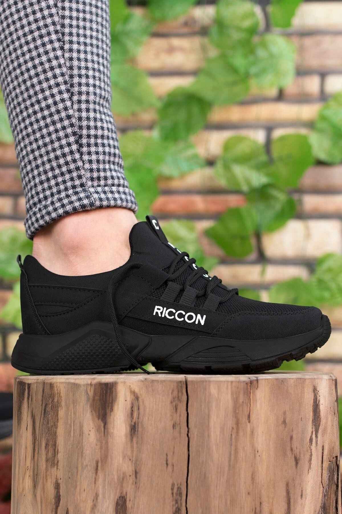 Riccon Unisex Siyah Sneaker 0012072