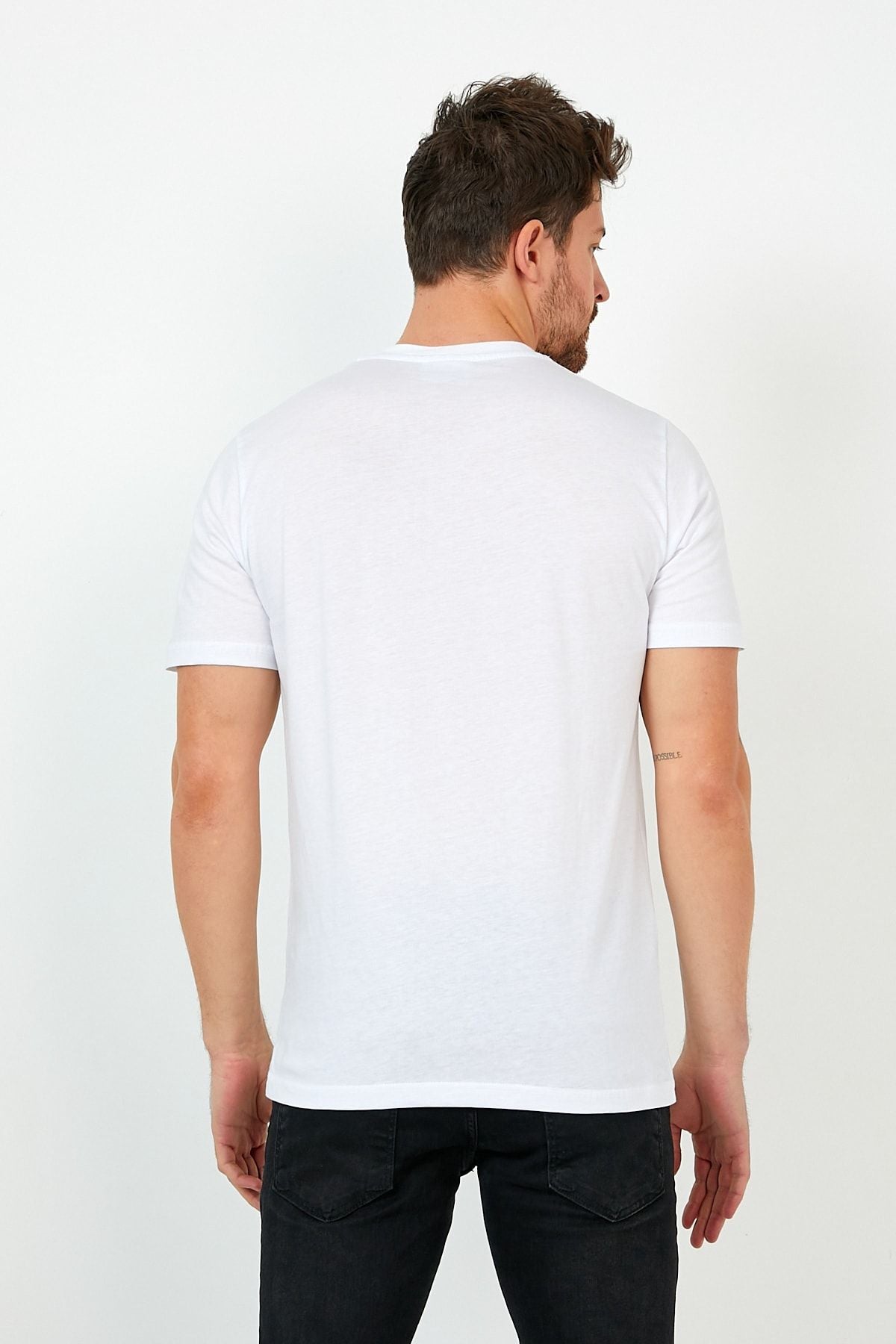 CLIPMAN Erkek Slim Fit Basic T-shirt 5'li