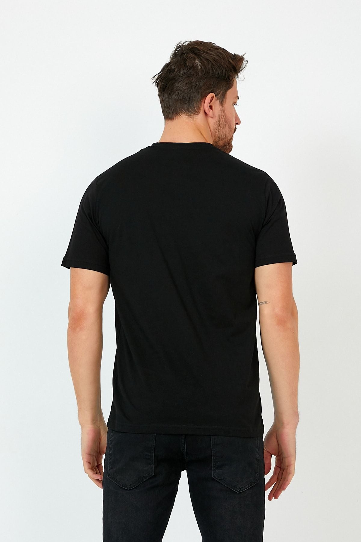 CLIPMAN Erkek Slim Fit Basic T-shirt 5'li