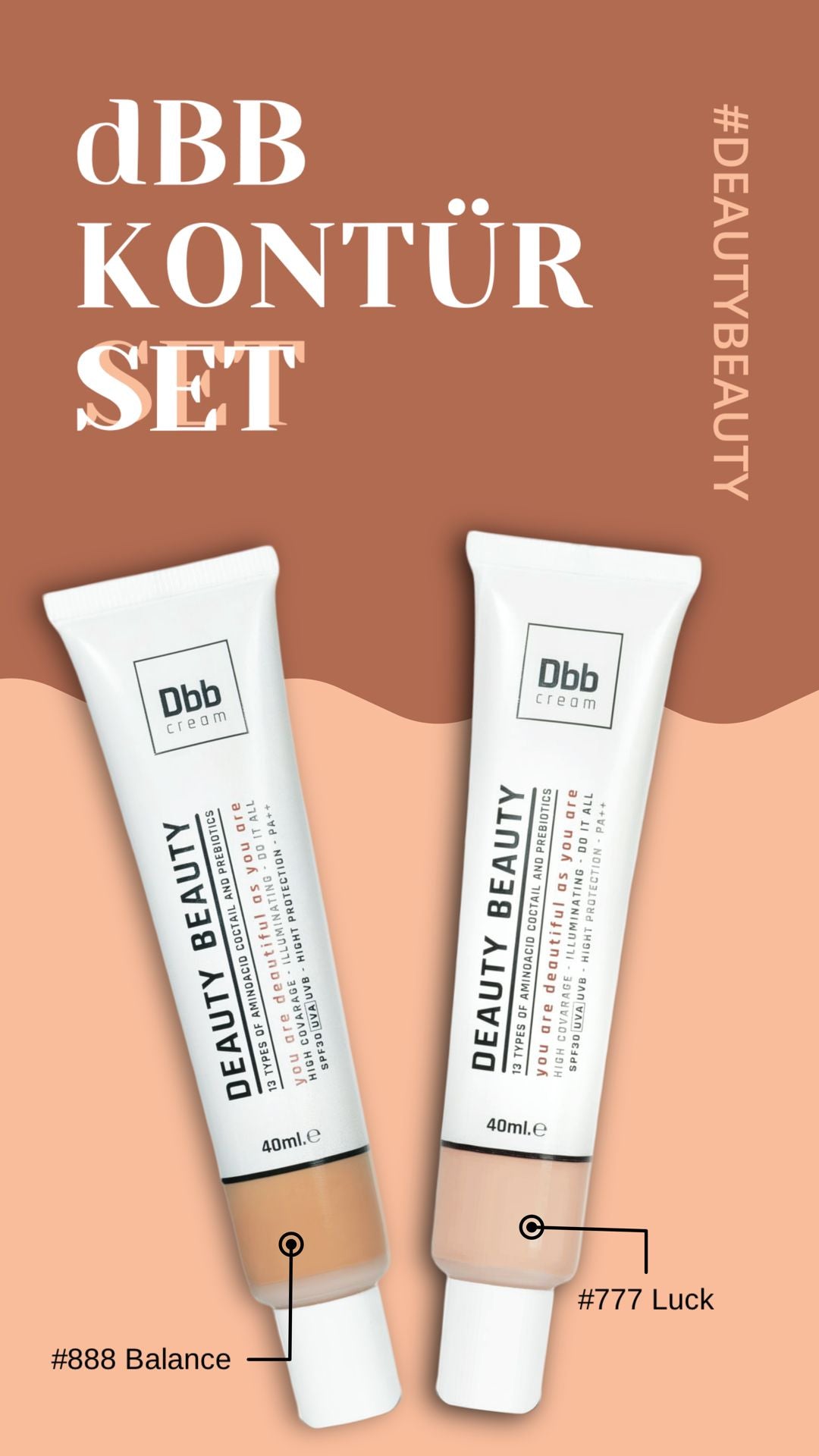 Deauty Beauty 777-888 DBB Krem Kontur Seti: Makyajın Yeni Boyutu - Deauty Skin