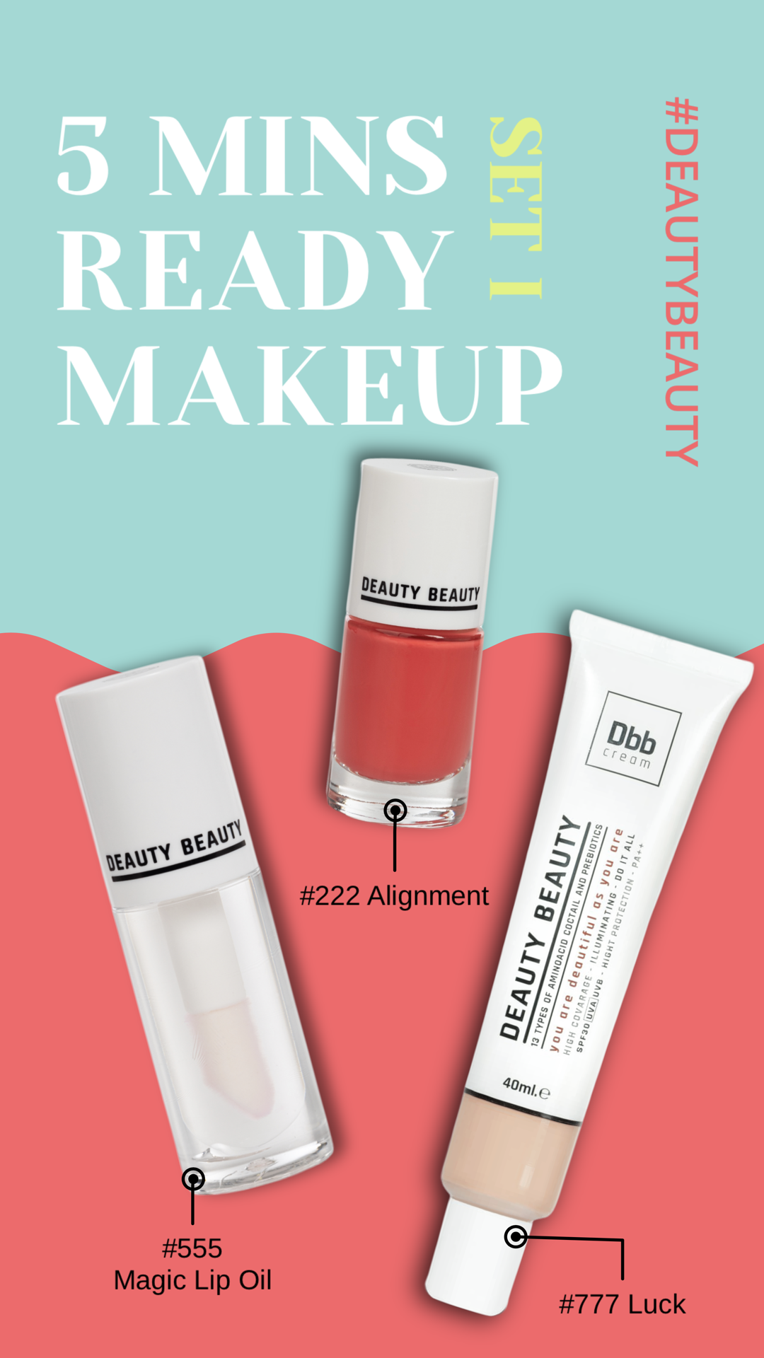 5 Minute Ready Makeup Set - Deauty Skin