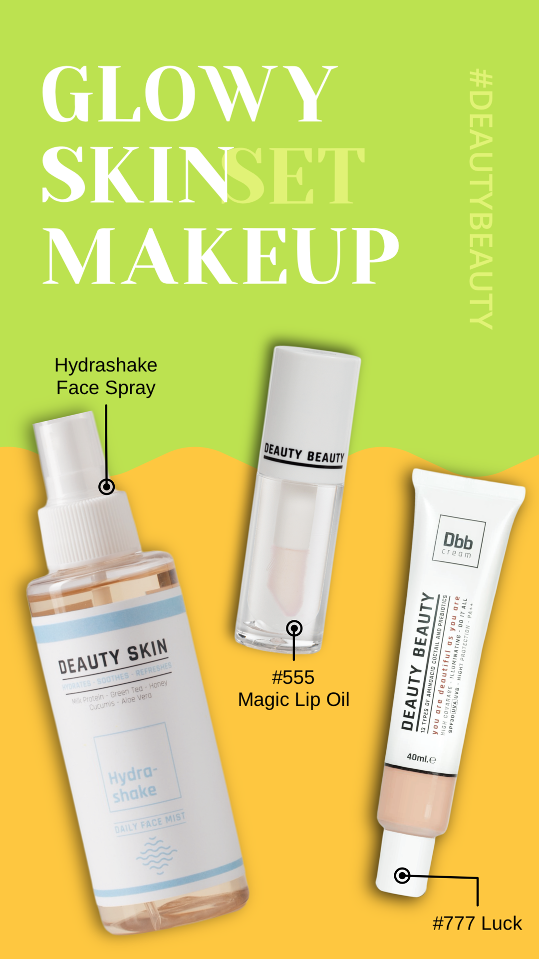 Glowy Skin Makeup Set - Deauty Skin